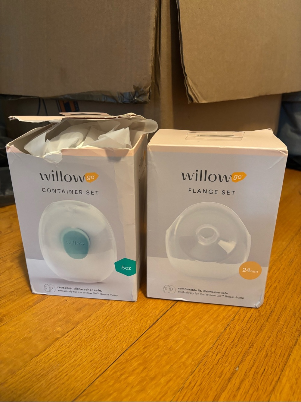 Willow Go Container Set 5oz & Flange Set 24 mm